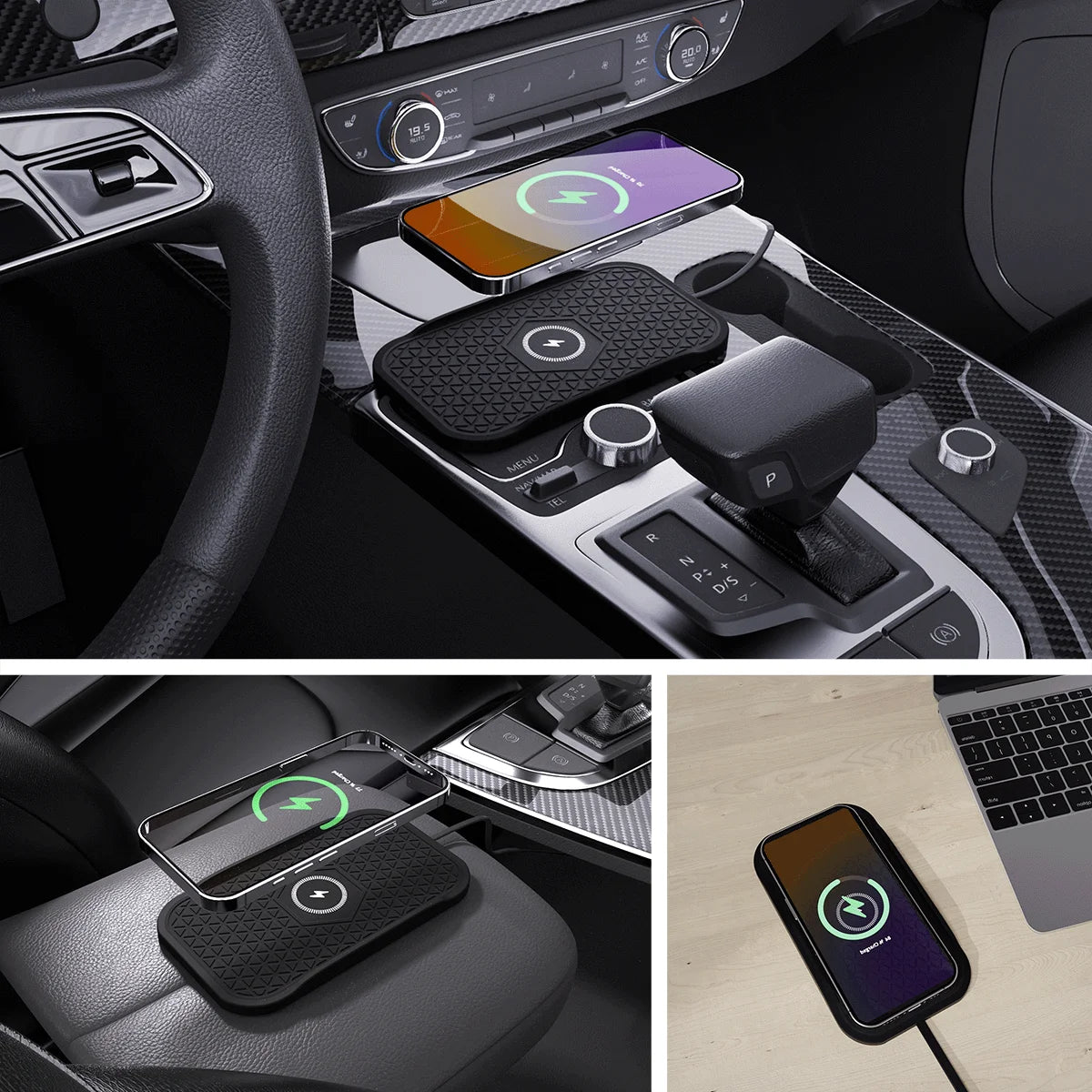 Bonola Silicone Car Wireless Charger Non-Slip Pad