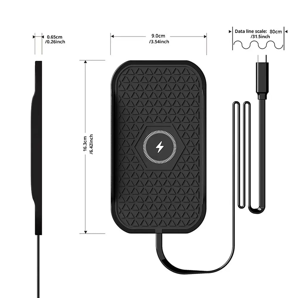 Bonola Silicone Car Wireless Charger Non-Slip Pad