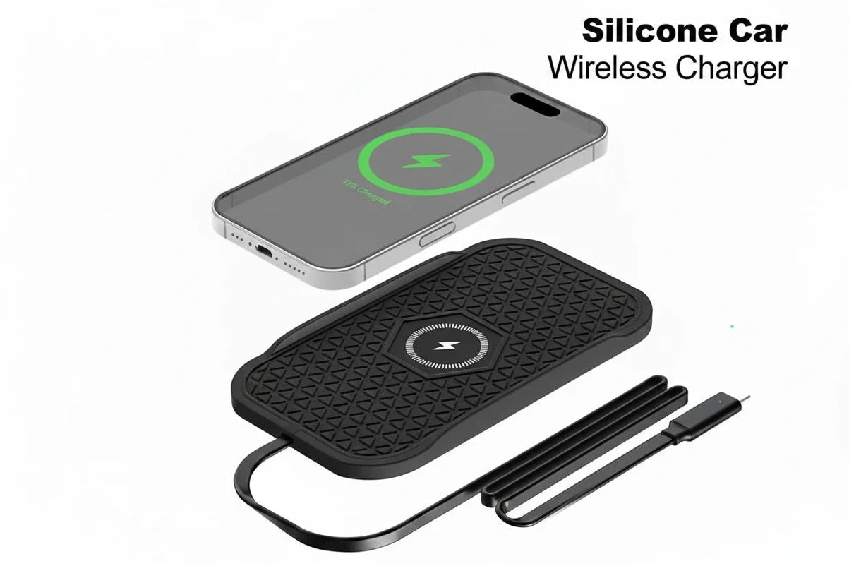 Bonola Silicone Car Wireless Charger Non-Slip Pad