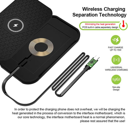 Bonola Silicone Car Wireless Charger Non-Slip Pad